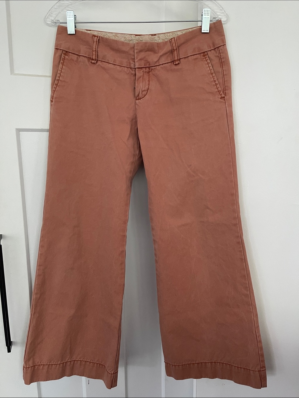 GAP Women's Cropped Wide-Leg Jeans in Dusty Rose